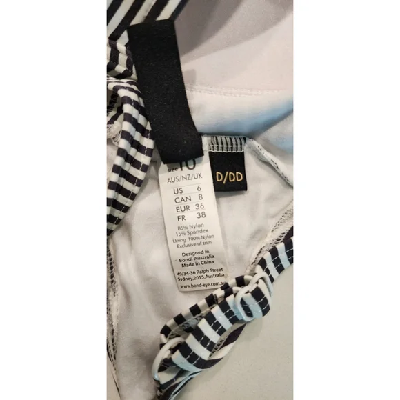 Bond-eye Australia Nip Tuck Women's Bandeau Bikini Top D High Waist Bottom 6 NWT - Picture 6 of 12